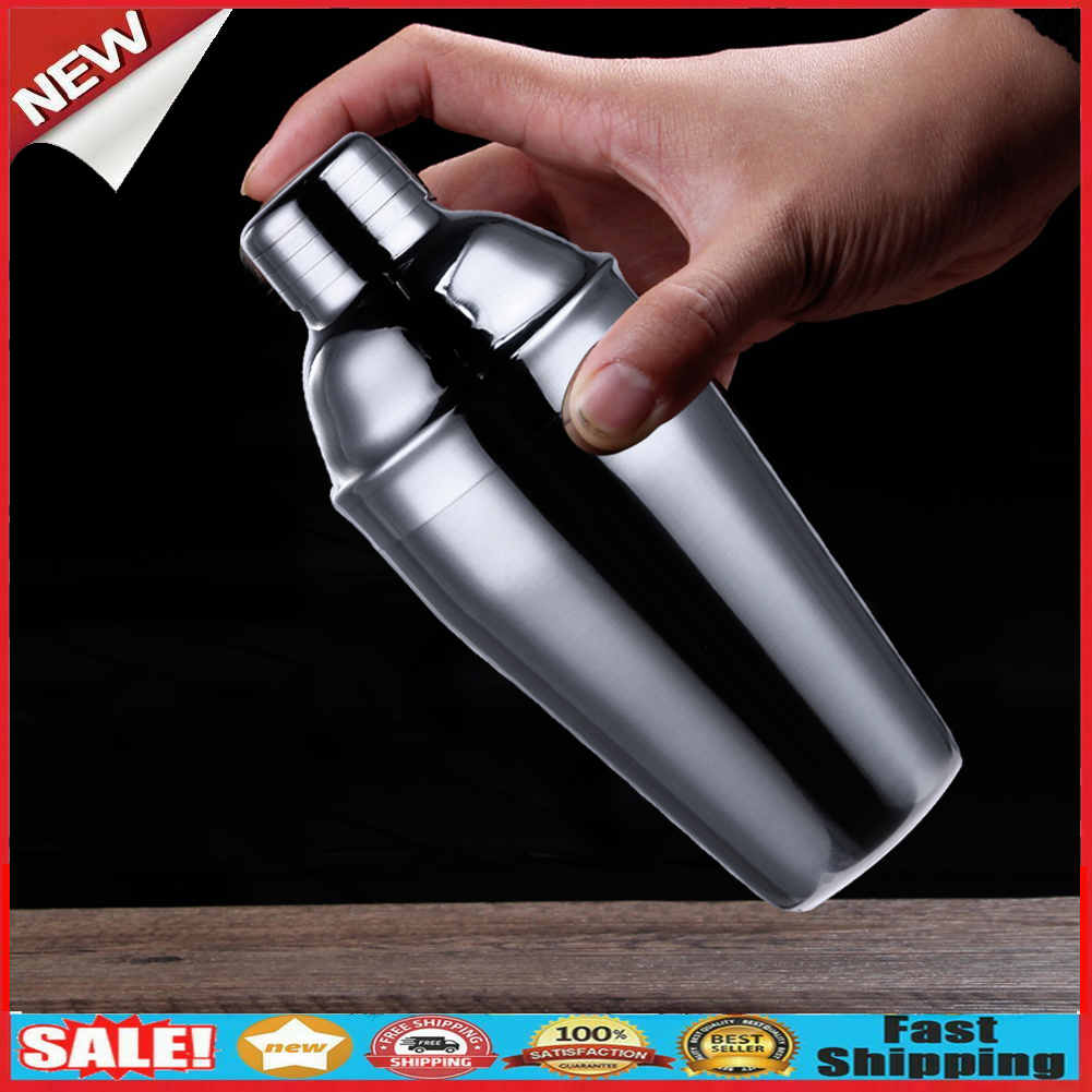 550ml Stainless Steel Cocktail Drink Shaker Mixer Party Bar Drink Mixer @