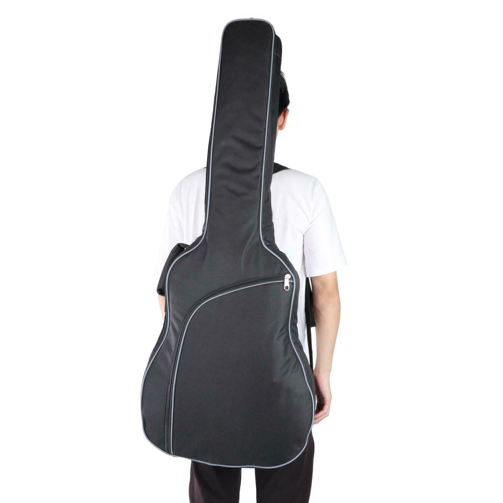 40 Inch Padded Electric Guitar Gig Bag Adjustable Padding Backpack Universal