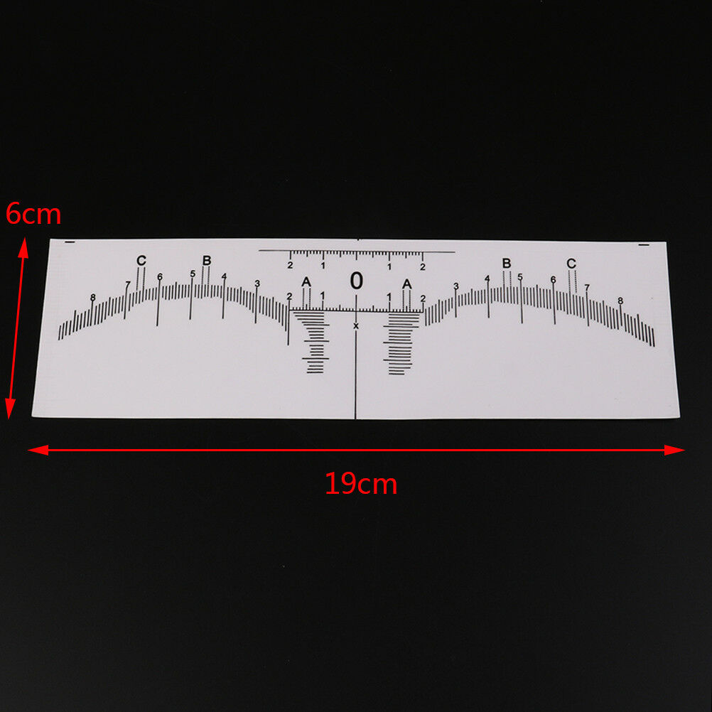 10Pcs Tattoo Accesories Disposable Microblading Makeup Brow Eyebrow Guide RuleDD