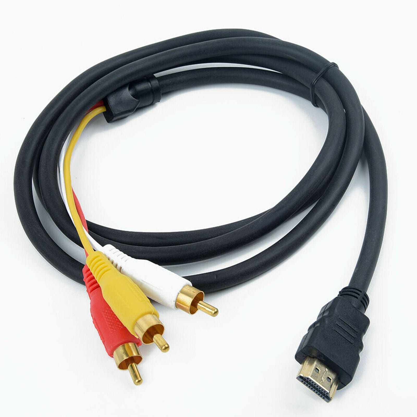 1.5m HDMI Male to 3 RCA Video Audio Converter Component AV Adapter Cable HDTV