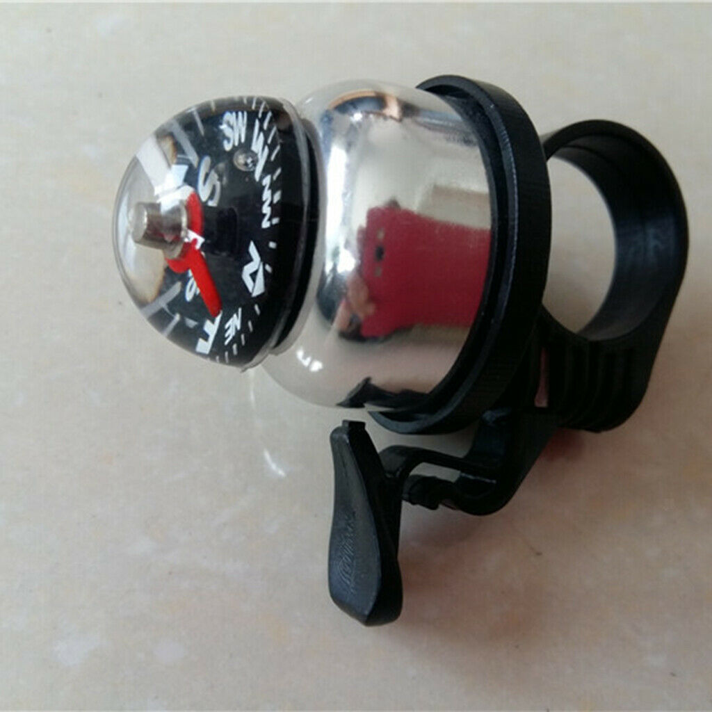 Bicycle Ring Bell Loud 32mm Kids's Bike Tricycle Horn Bikes Bells w/ Compass