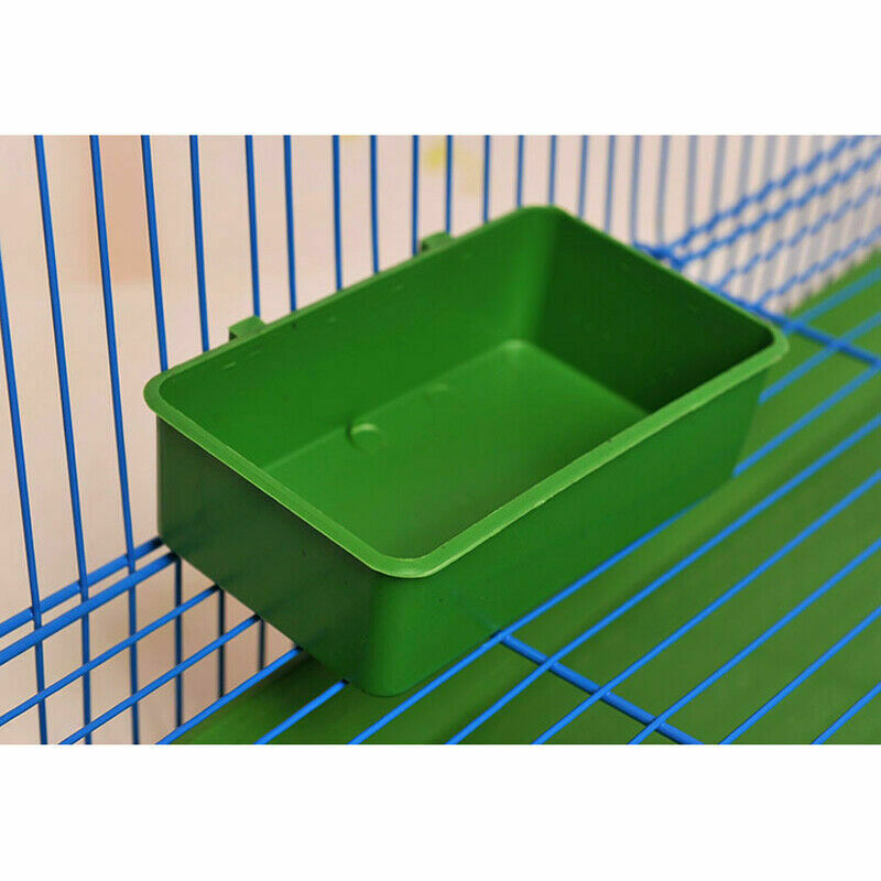Pigeon Feeder Drinker Food Bowl Water Cup Bird Pet Parrot Cage Sand Cup US