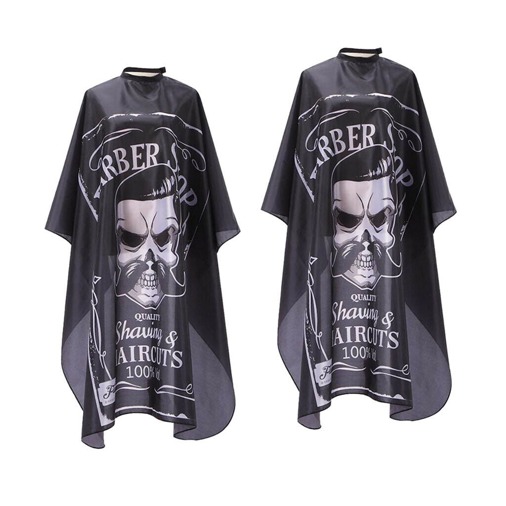 of 2 Fashion Salon Fabric Shampoo Cape for Hair Cutting Perming Styling 01