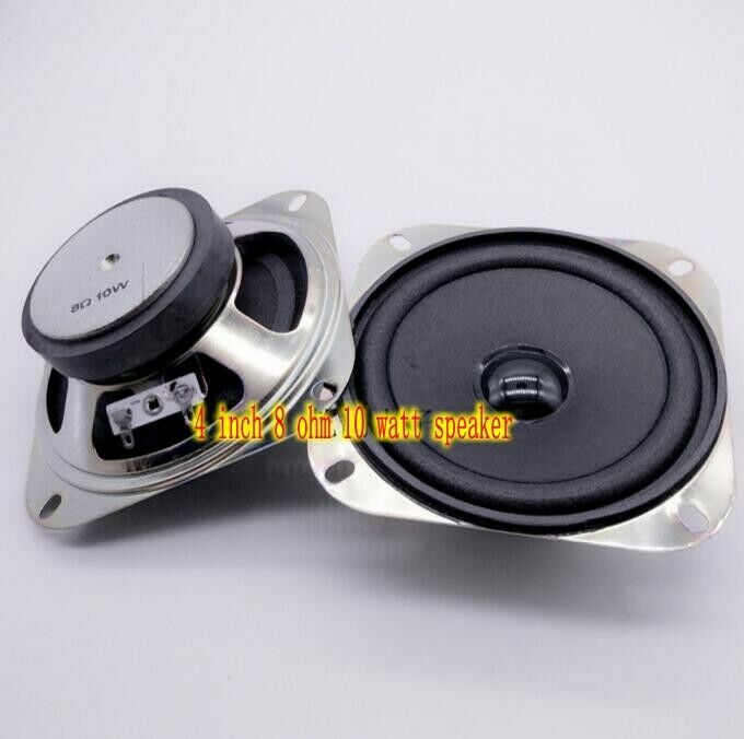 2pcs 4"inch 8ohm 10W Foam edge speaker Loudspeaker Paper cone Audio Parts