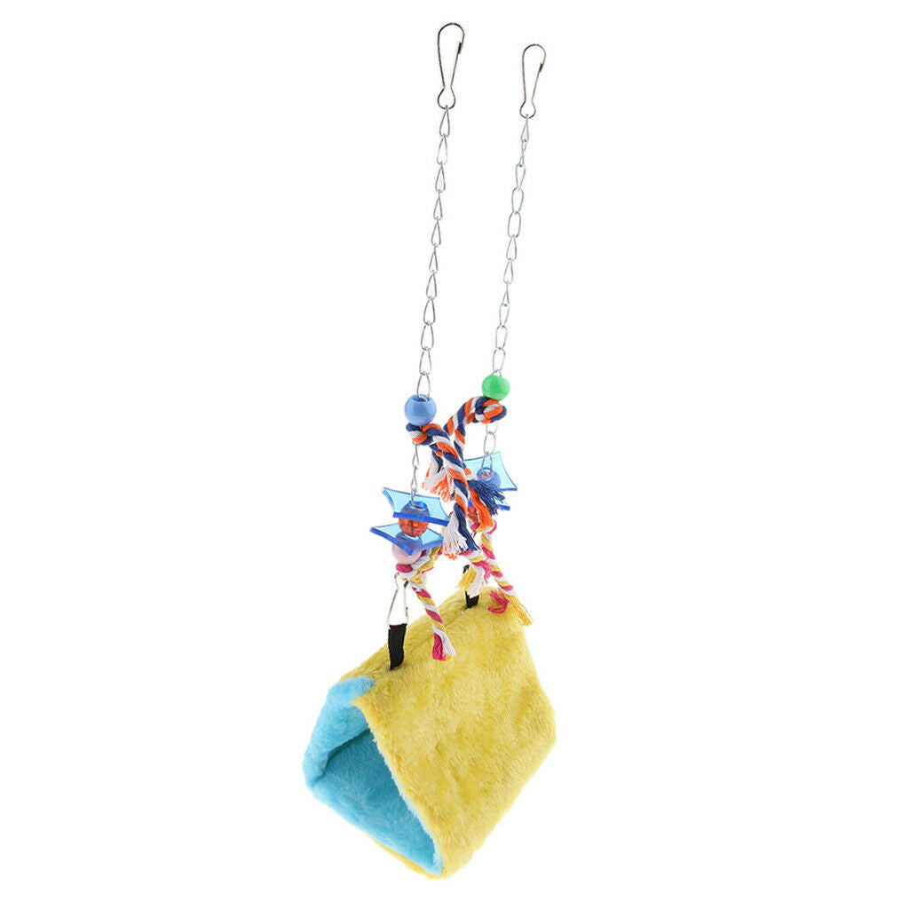 Bird Parrot Cage Hanging Ornaments Parrots Cozy Hammock 3 Sizes S