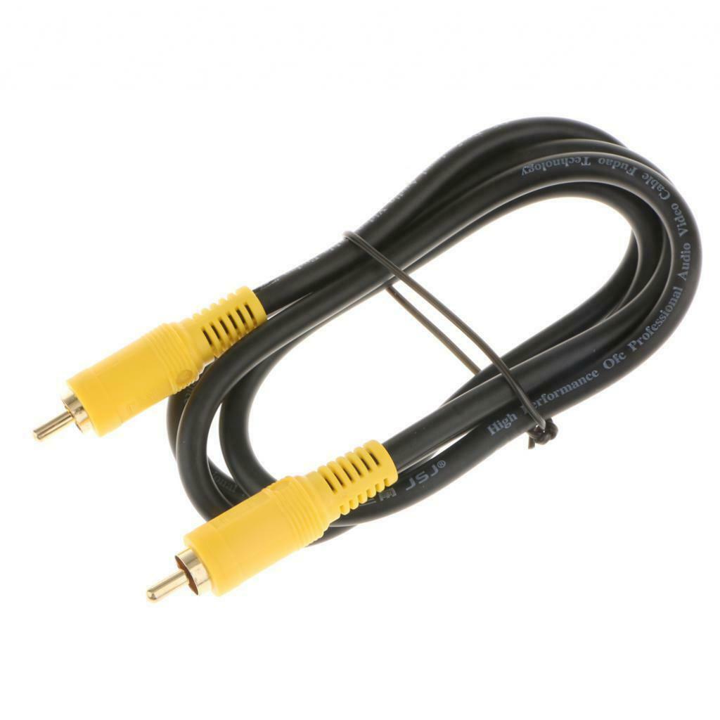75Ohm Premium Digital Coaxial RCA Cable Wire Male to Male Plug Line 1Meter