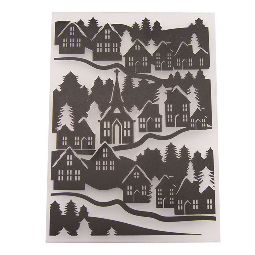house Embossing folders Plastic Embossing Folder For Scrapbooking DIY car.l8
