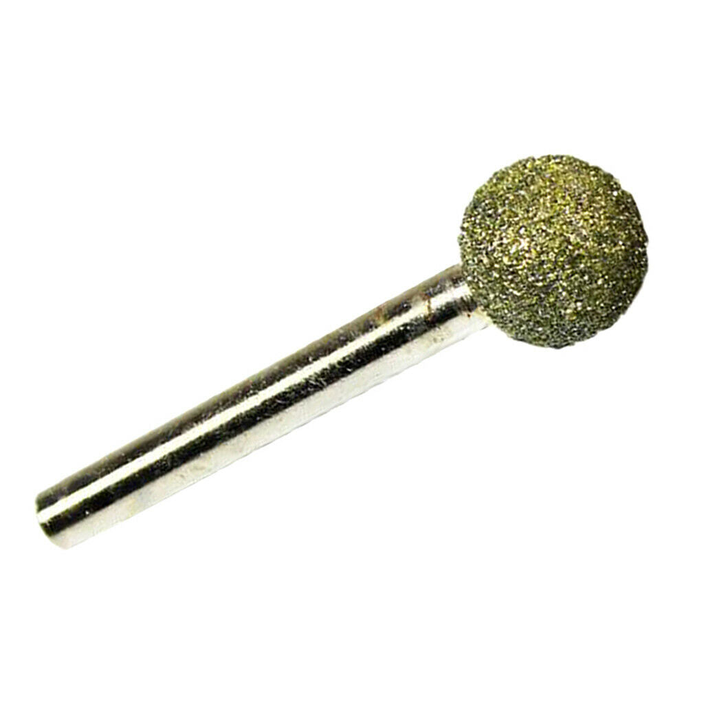 46 Grit Round Diamond Grinding Head Spherical Points Coated Burrs Tools 16mm