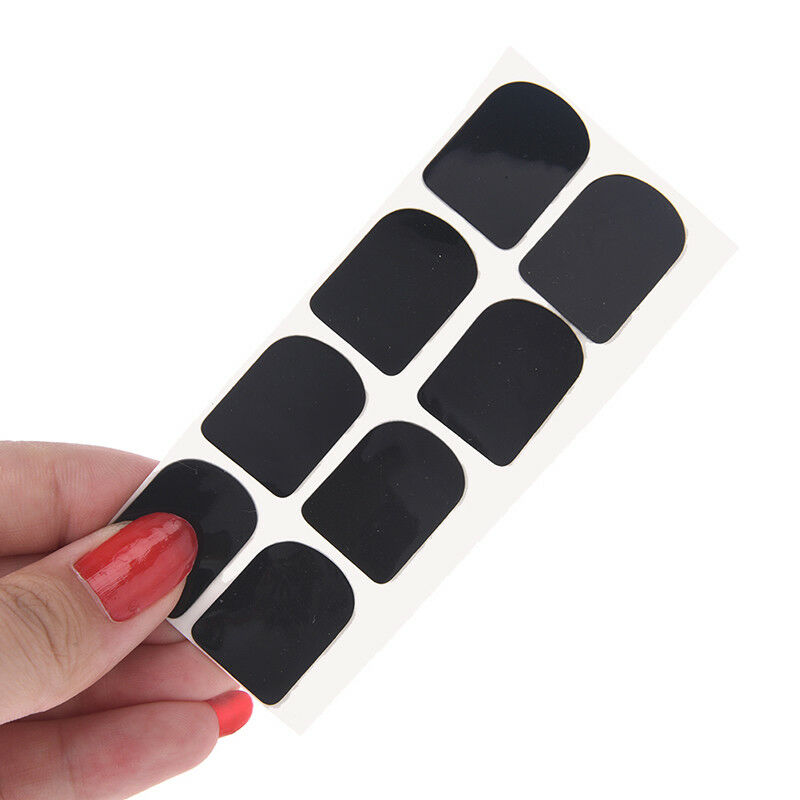 0.8mm 8x black rubber saxophone sax clarinet mouthpiece pads patches cushi.l8