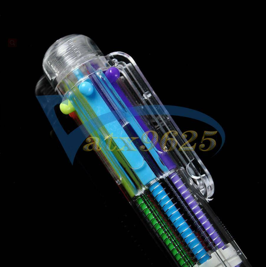 Multi-color 6 in 1 Color Ballpoint Pen Ball Point Pens Kids School Office Supply