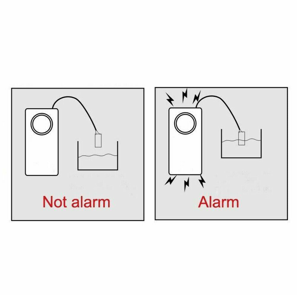Water Leakage Alarm Detector 120dB Water Leak Sensors Flood Alert Overflow Alarm