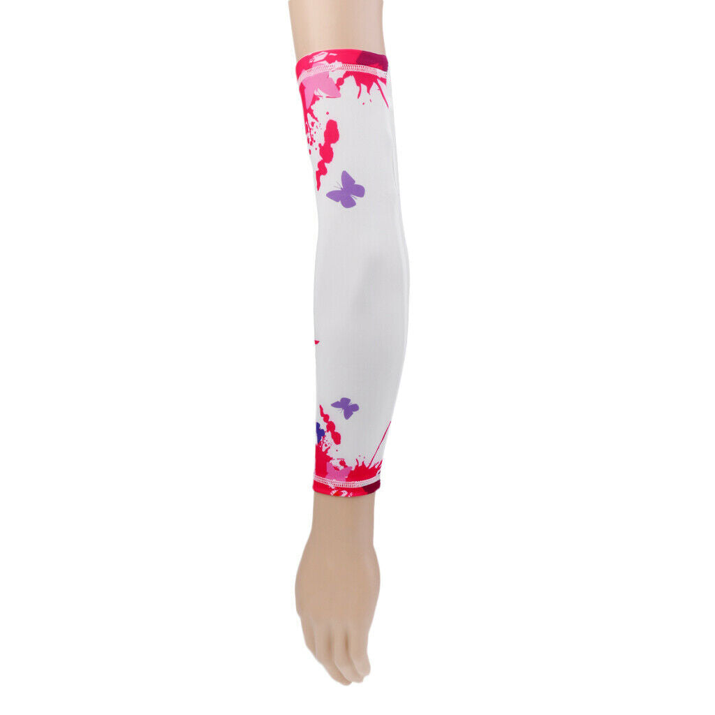Cycling Golf Fishing Arm Sleeves Quick Drying Sun UV Protection XL Red