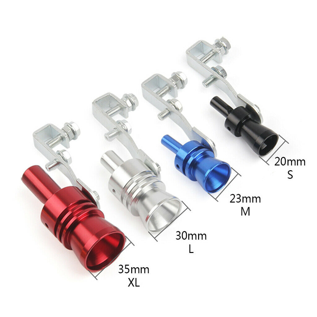 1pc Universal Car Turbo Whistle Refitting Turbo Whistle Exhaust Pipe Red_L