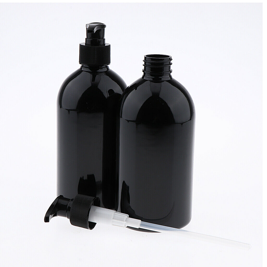 8x Empty Plastic Shampoo Pump Bottles Refillable Lotion Dispenser for Bathroom