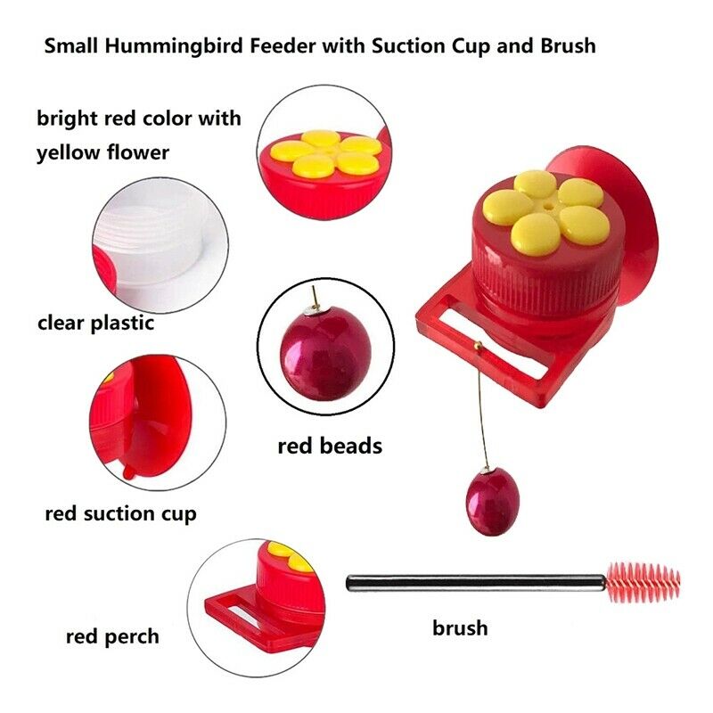 6 Pack Handheld Bird Feeders with Suction Cup,Multifunctional Mini Feeder wiB4I4