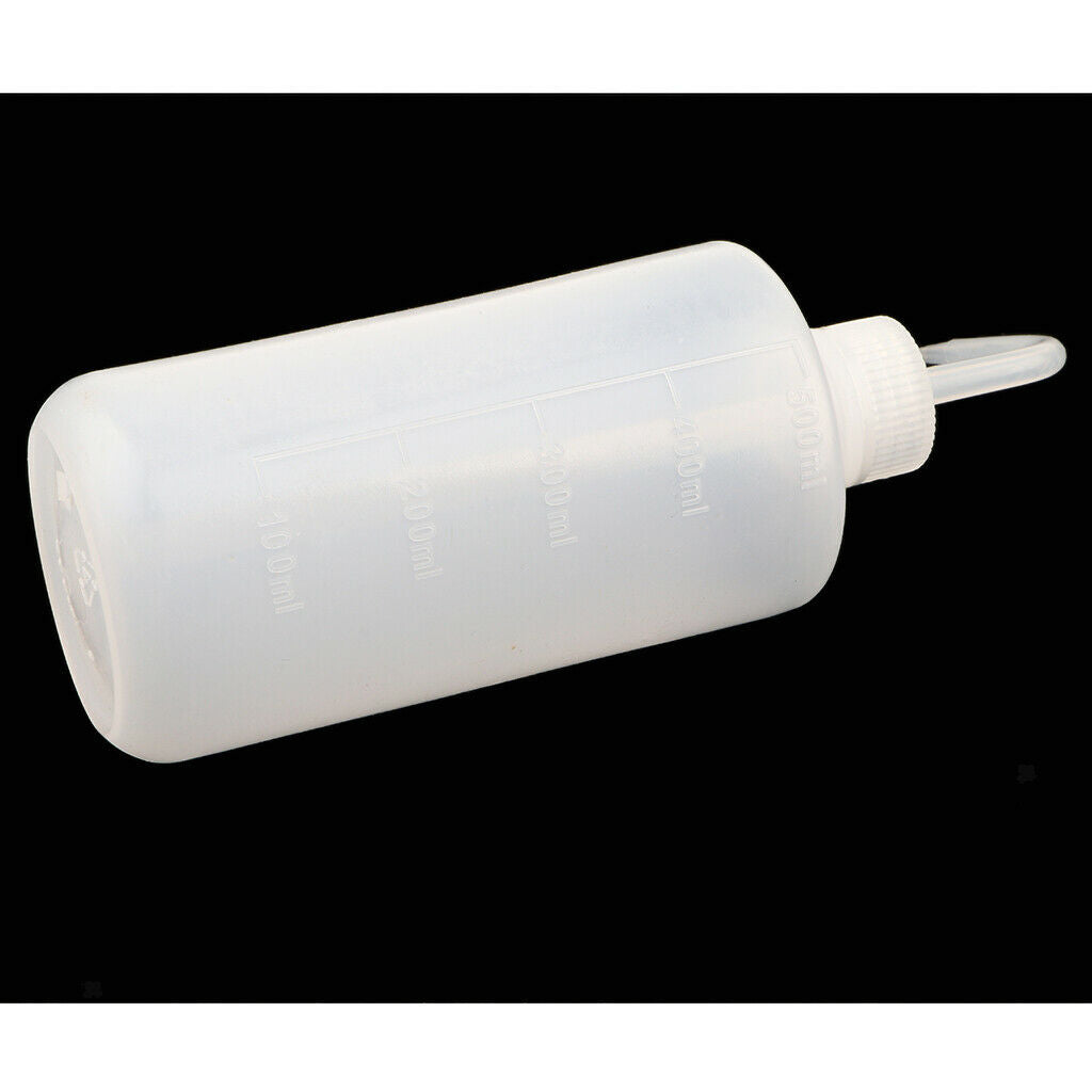 2pcs 500mL Graduated Plastic Wash Cleaning Green Soap Holder Squeeze Bottle Lab