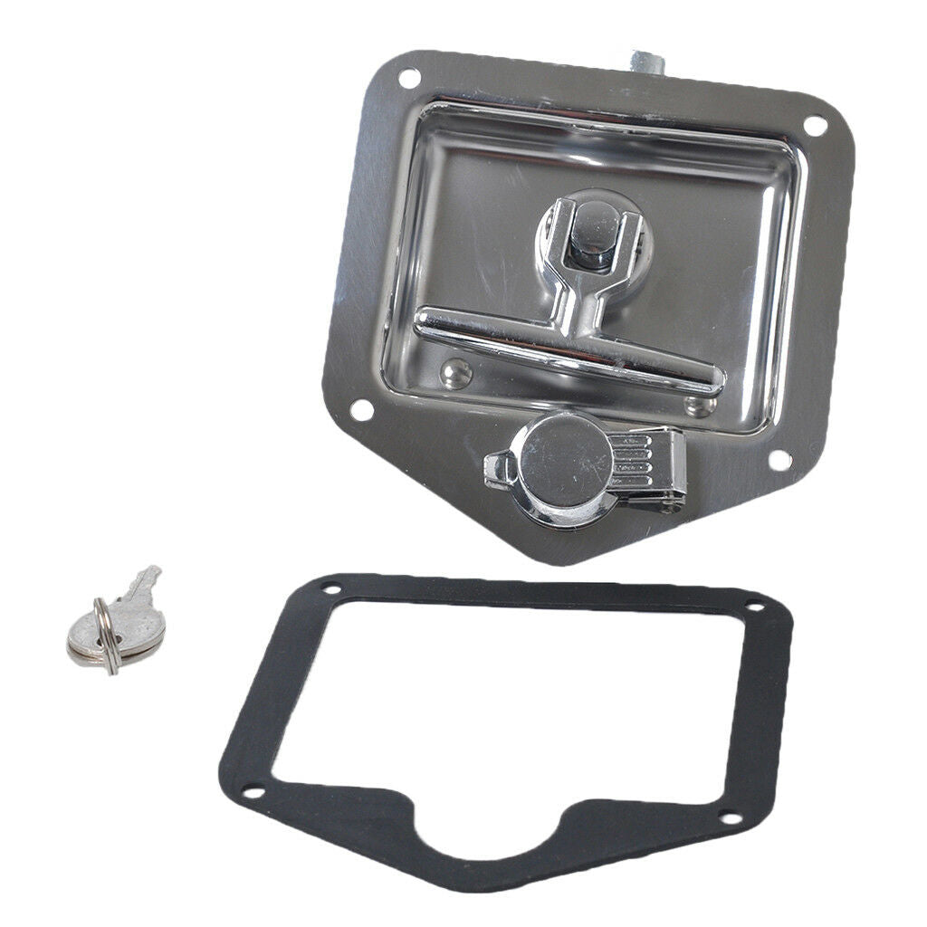 Stainless Steel Recessed Stainless Folding T Lock / Handle Trailer