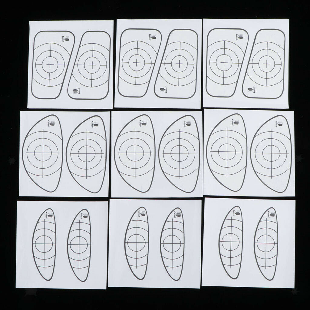 9pcs Golf Impact Tape Recorder Training Aids Labels for Woods, Irons Putter