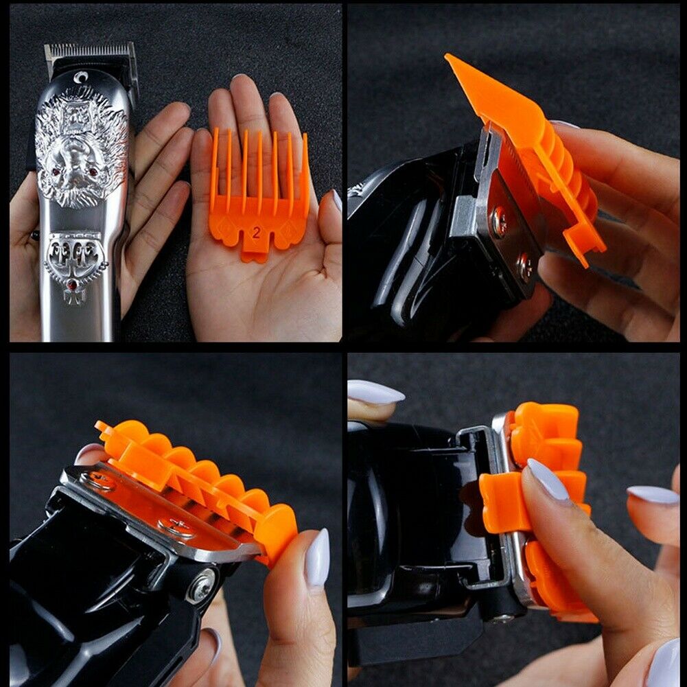 10pcs Set Clippers Calipers Hairdressing Supplies Haircut Positioning Limit Comb