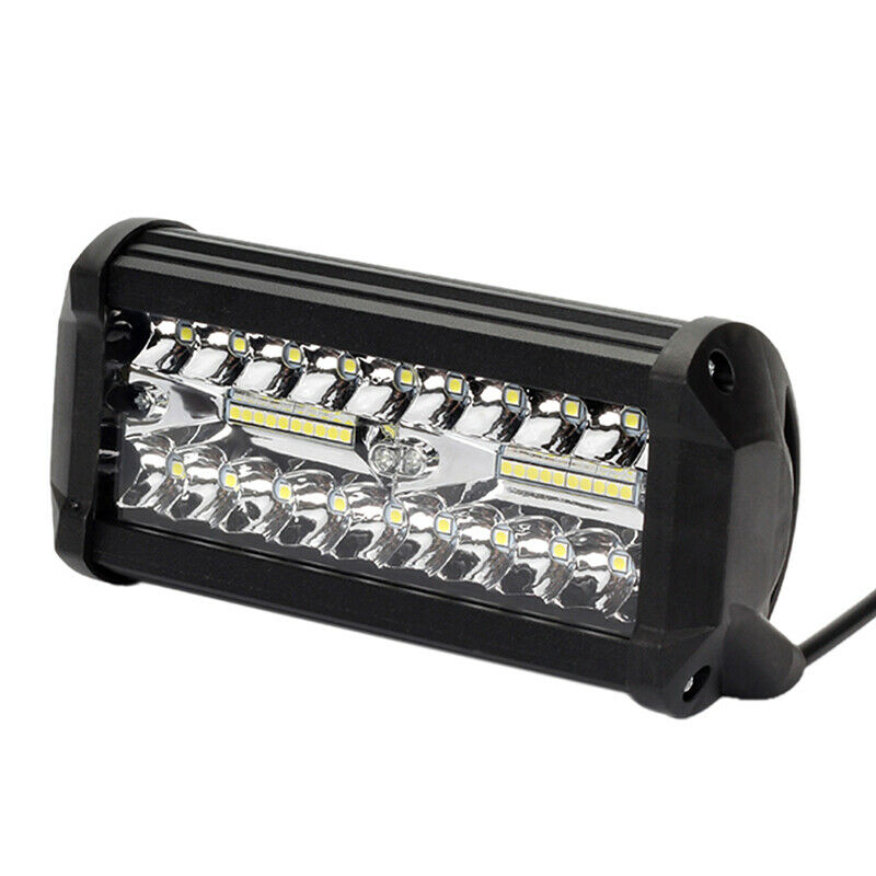 1PC Car LED Light Bar Waterproof 7 Inch 120W 40LEDs Spot Flood Combo Beam N.BDA