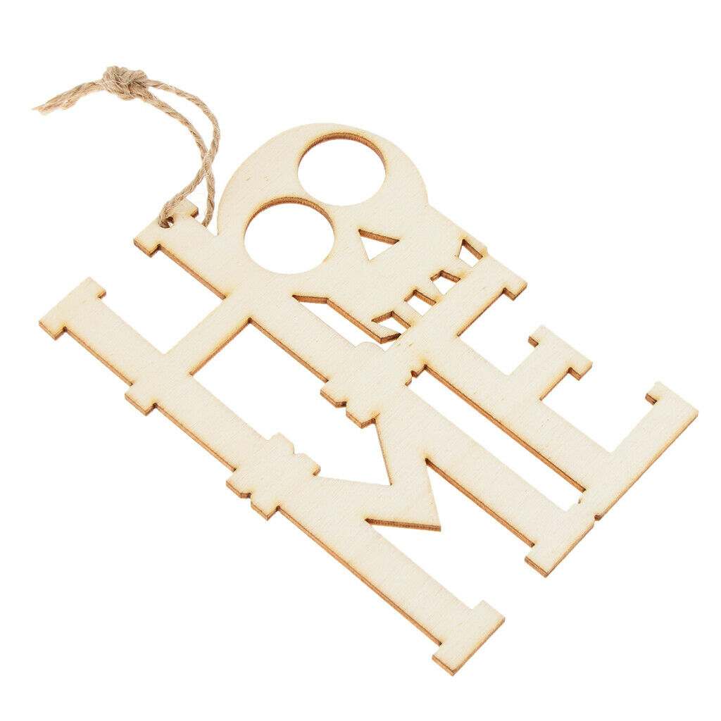 10 Pieces Help Me Shape Wooden Pieces Labels Pendents Hanging Gift Tags
