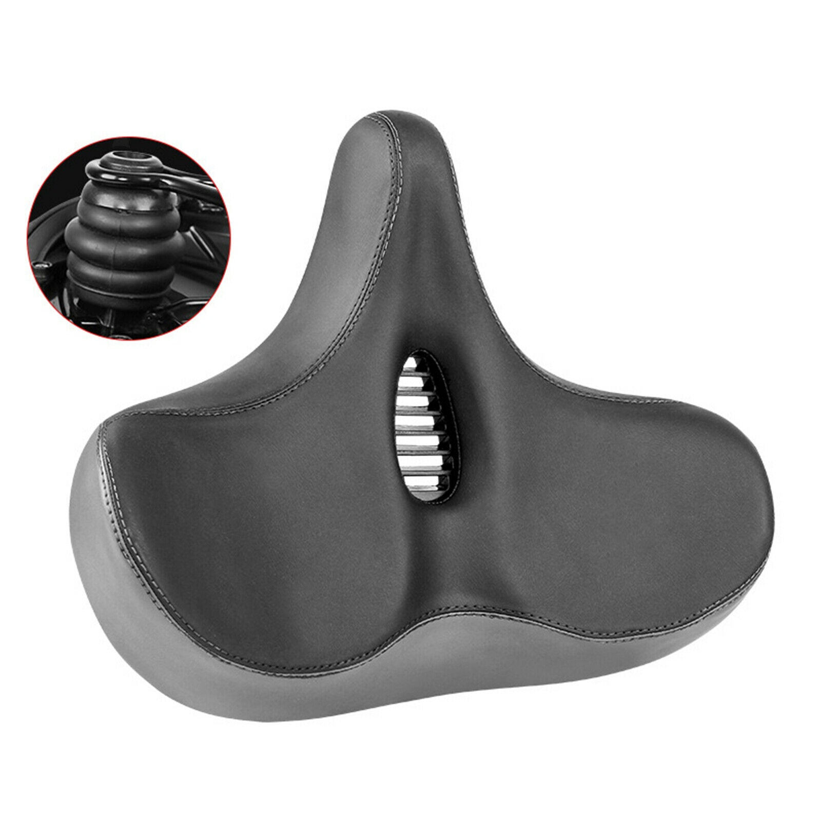 Waterproof Bike Seat Sporty Bicycle Saddle Replacement PU Leather Comfort