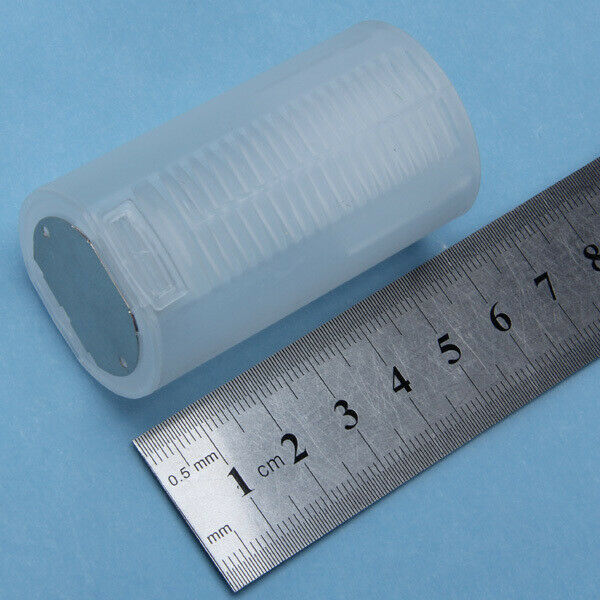 4pcs 2x AA To D Size Cell Battery Adaptor White Holder Case Converter Switcher