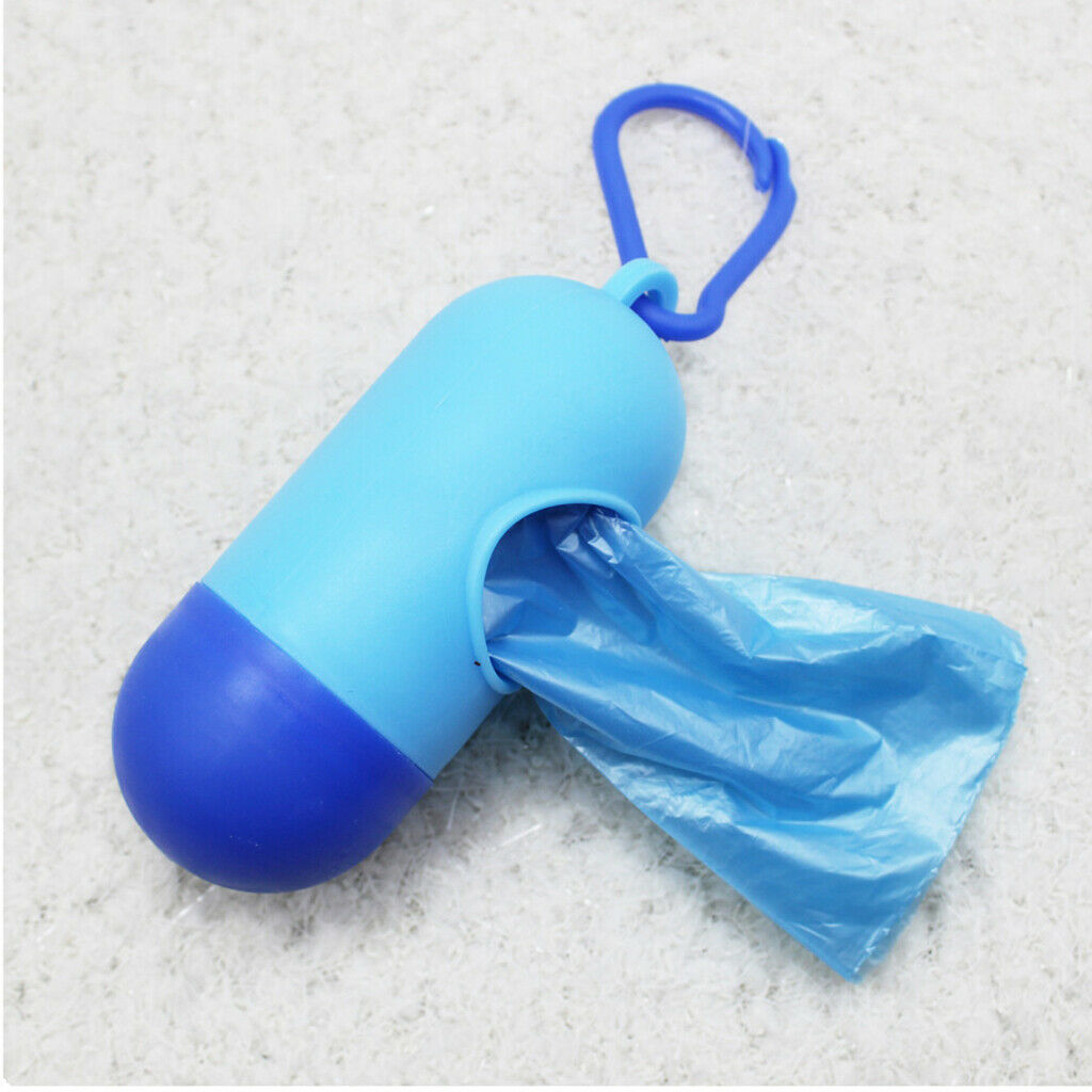 10pieces Disposable Diaper Bag Refills Waste Bag Blue for Kids Pet Accs
