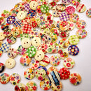 100x Round Wood Buttons Decorative for Sewing DIY Scrapbook Cardmaking 15mm