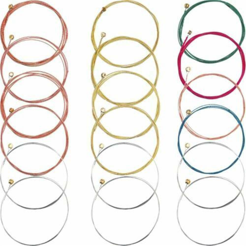 6 PCS Acoustic Guitar Strings Sets Phosphor Bronze & Steel Strings Kit AU