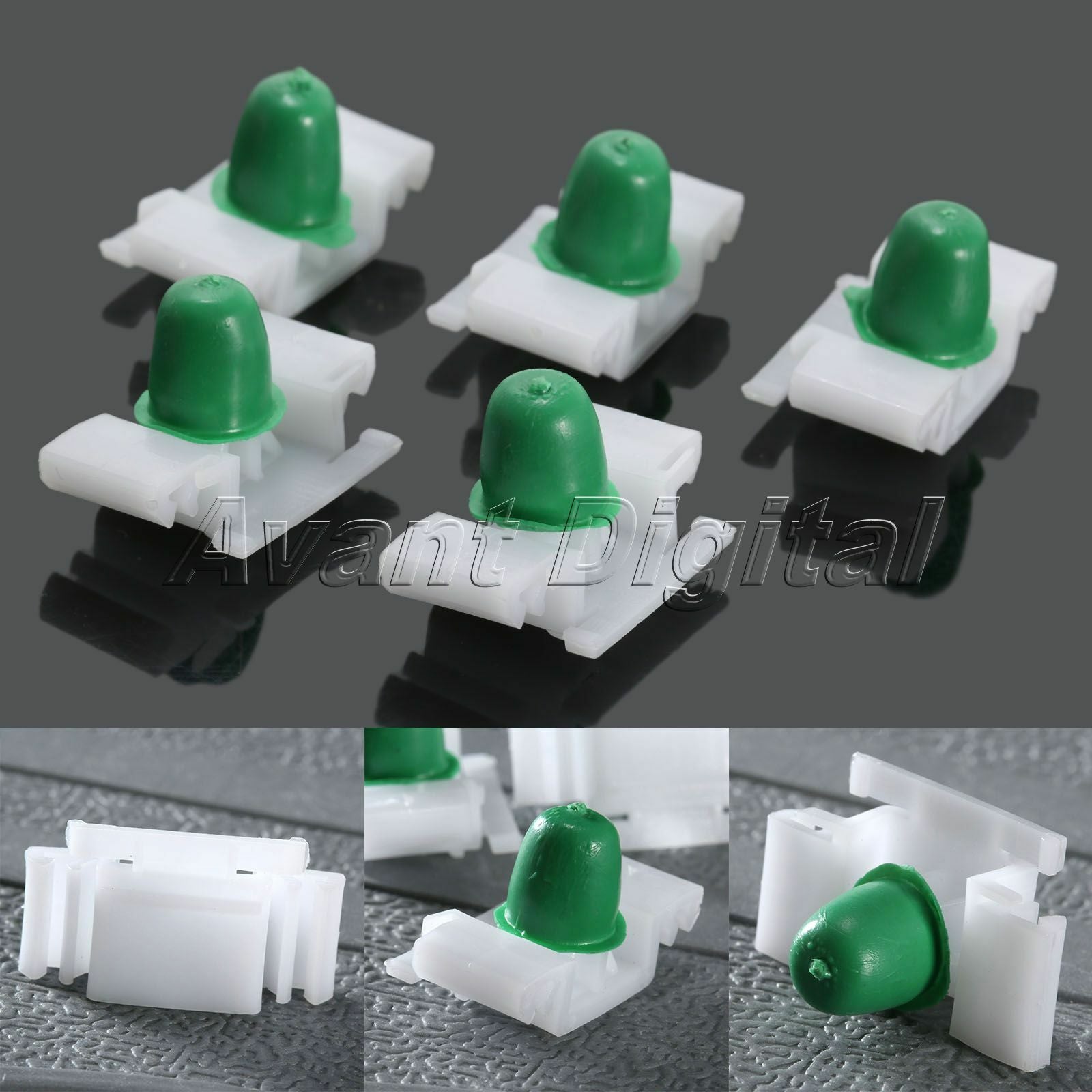 50x Car Door Bump Strip Fastener Clips Exterior Side Trim Moulding For Type