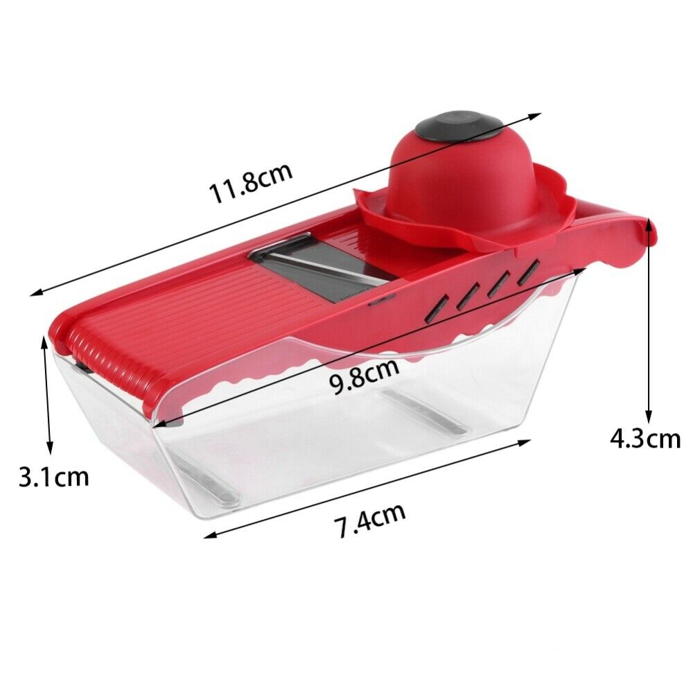 6in1 Slicer Mandoline Cutter Grater Multi-function Peeler Vegetable Carrat Onion
