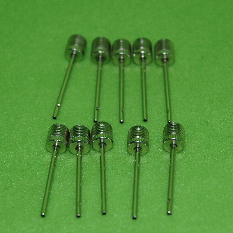 10X Ball Air Inflating Pump Needle Valve Adaptor Soccer Basketball NewArrival DD