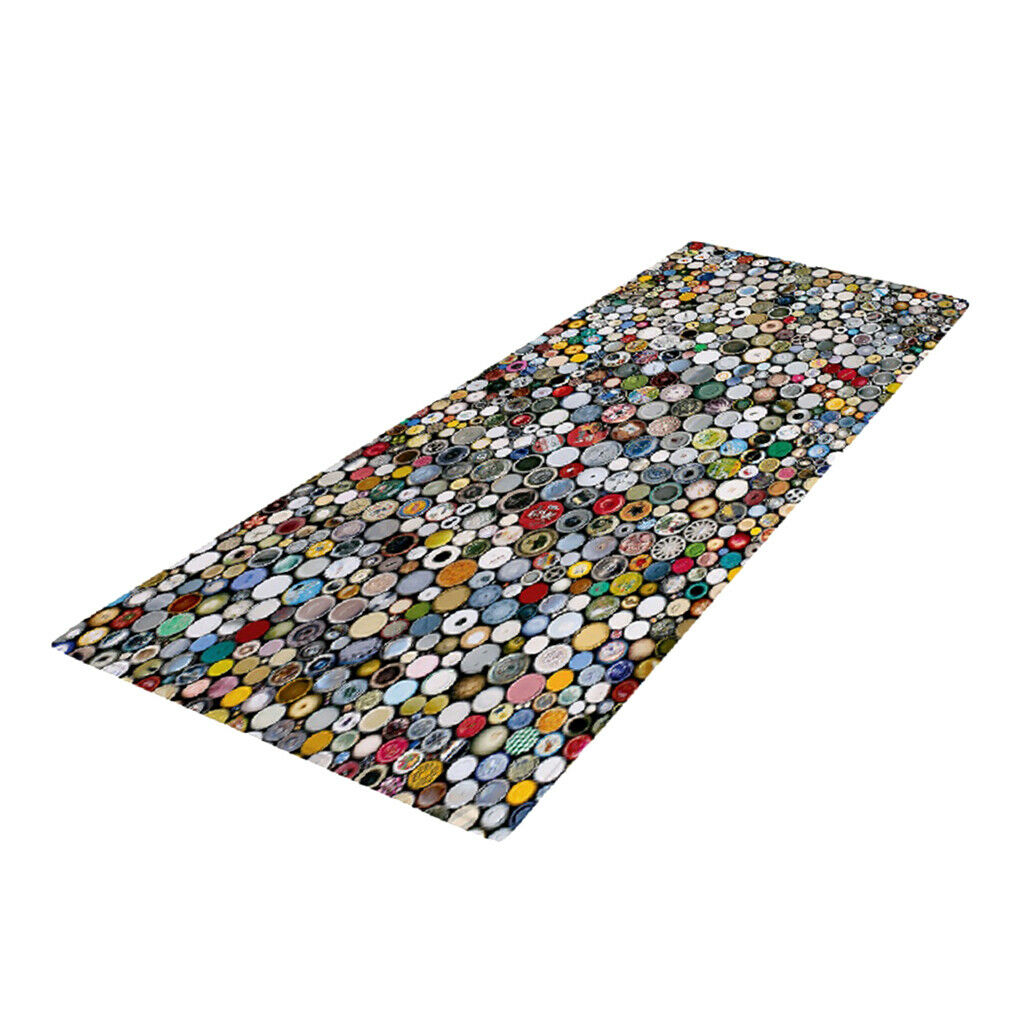 Button Mosaic Floor Mat Bedroom Bedside Area Rugs Crawl Mat Playmat 40x120cm