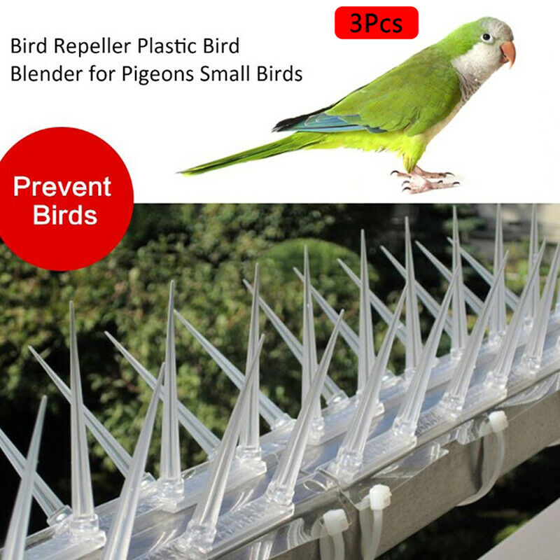 3pcs Plastic Bird Pigeon Spikes Anti Bird Pigeon Spike Scare Pest Control GaDD