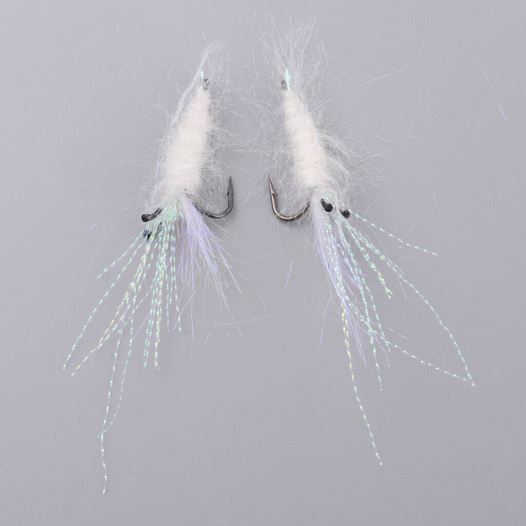 4 Packs Feather Bionic Flies Shrimp Bait, Fishing accessories, Lures Fishing