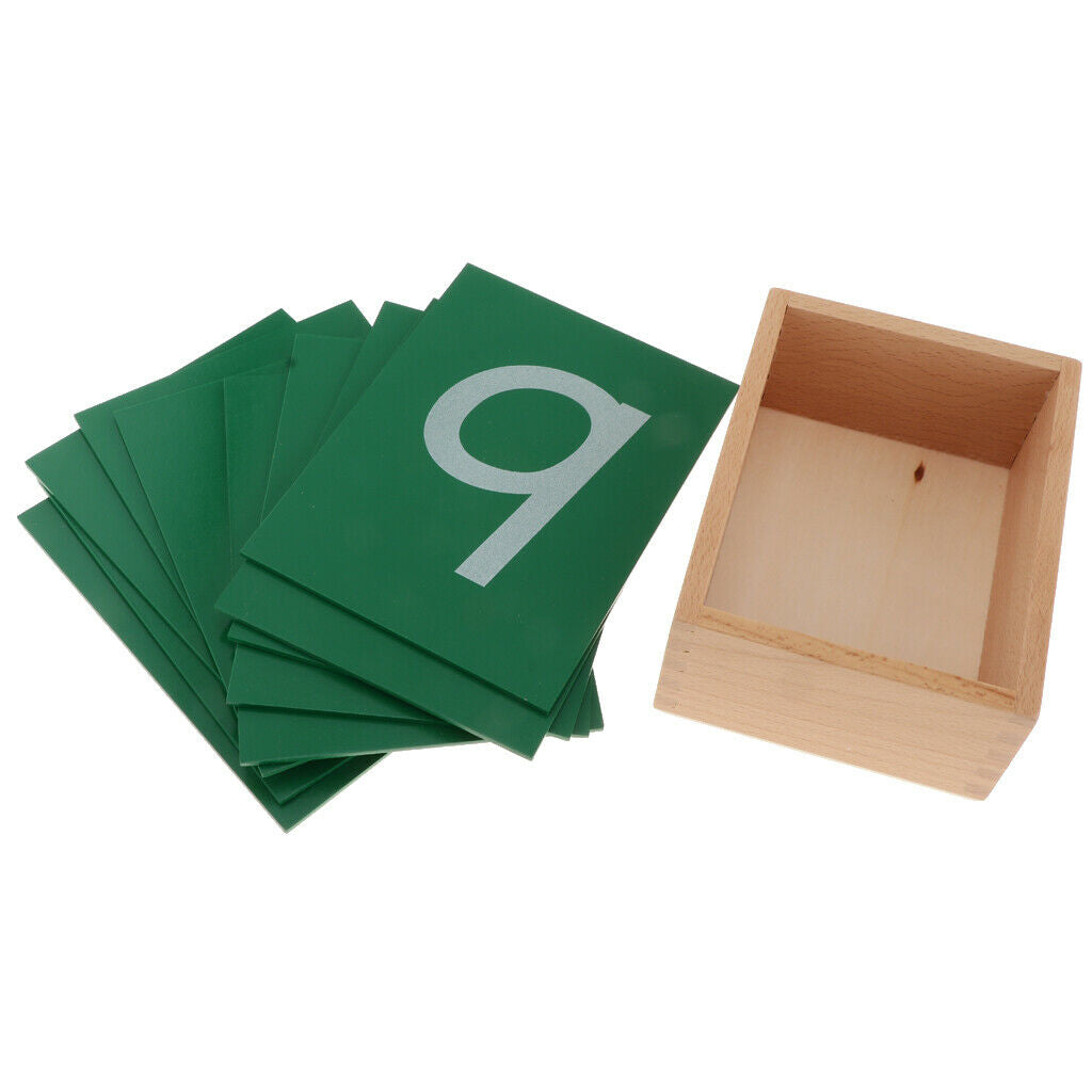 Toys Montessori Numbers Paper Educational Game for Kids with Storage Bag