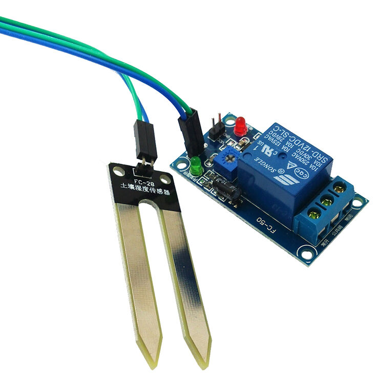 12V Relay Controller Soil Moisture Sensor Automatically Watering Arduino DhC FT