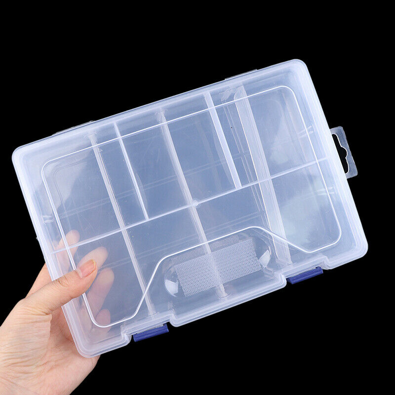 8 Cells Double layer Plastic Storage Box Jewellery Earring Beads Case Contai Qx