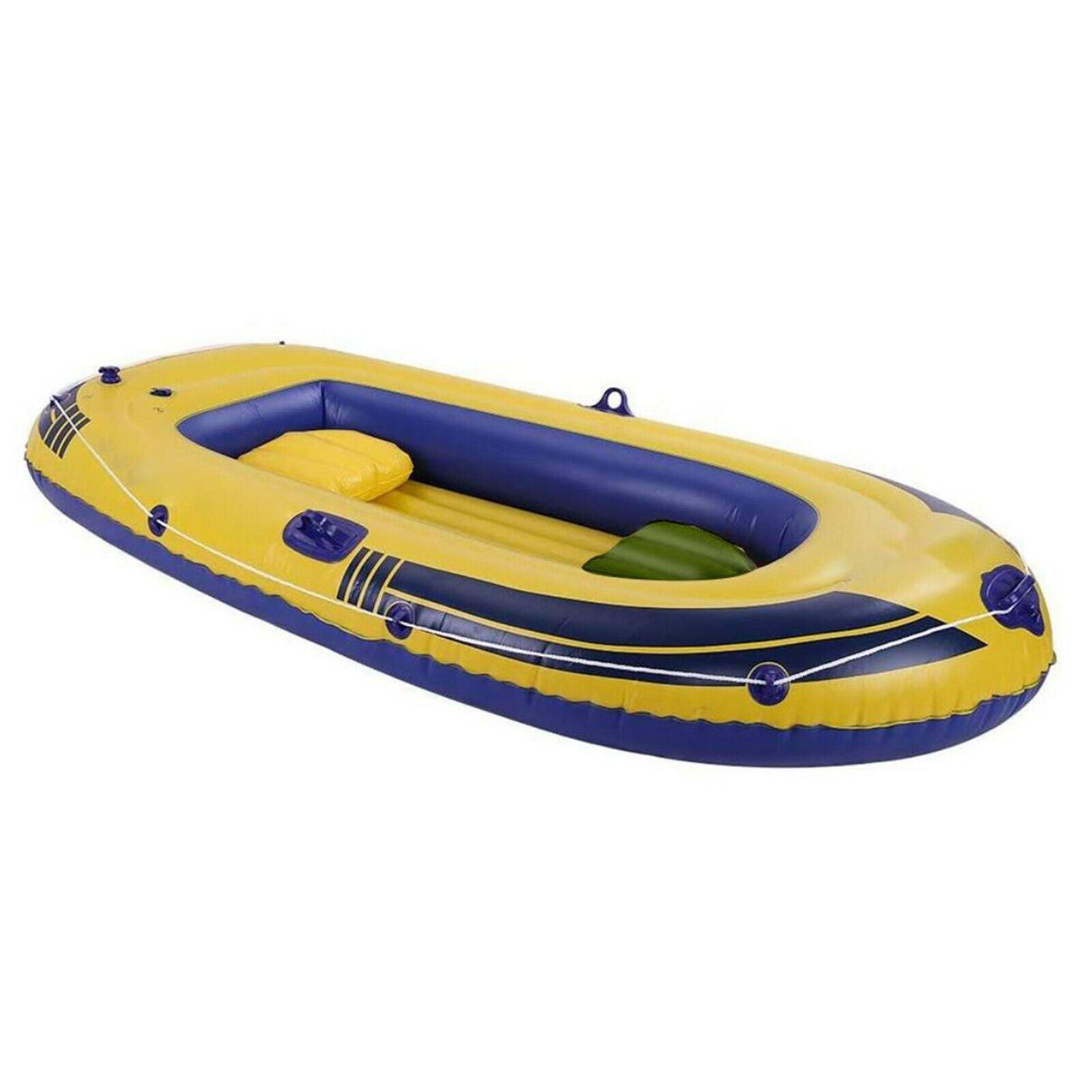 2X Inflatable Seat Cushion Boat Air Seat Pad For Fishing Camping Black+Green