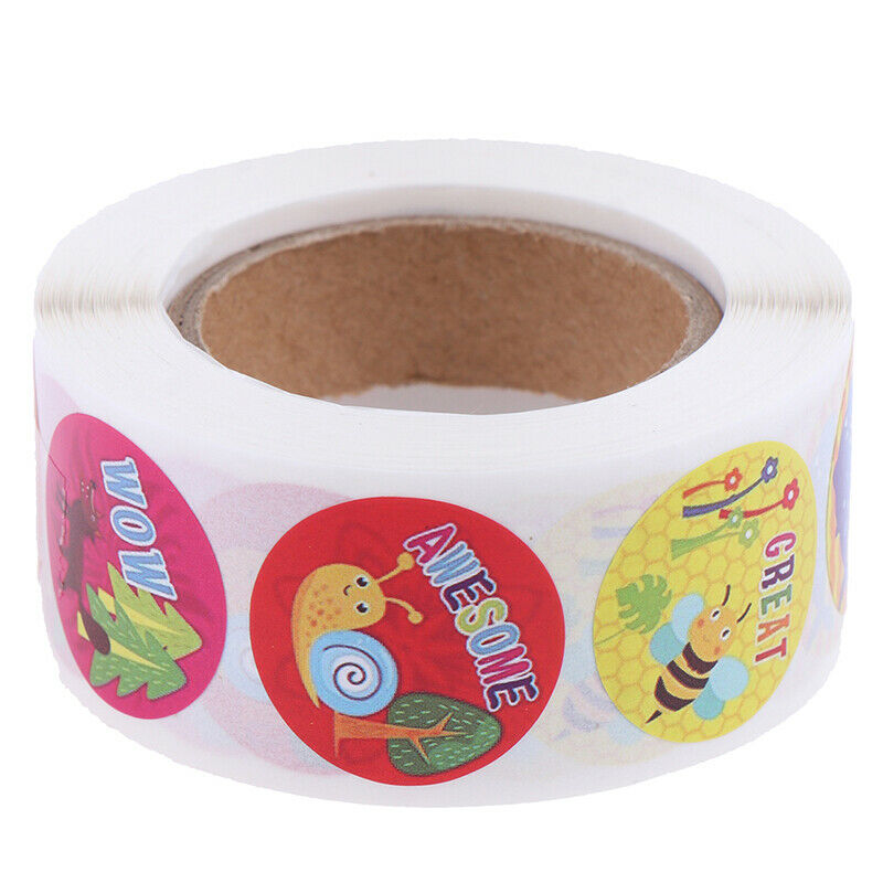 500pcs/roll Reward Stickers for Teachers students for Kids Motivational S.l8