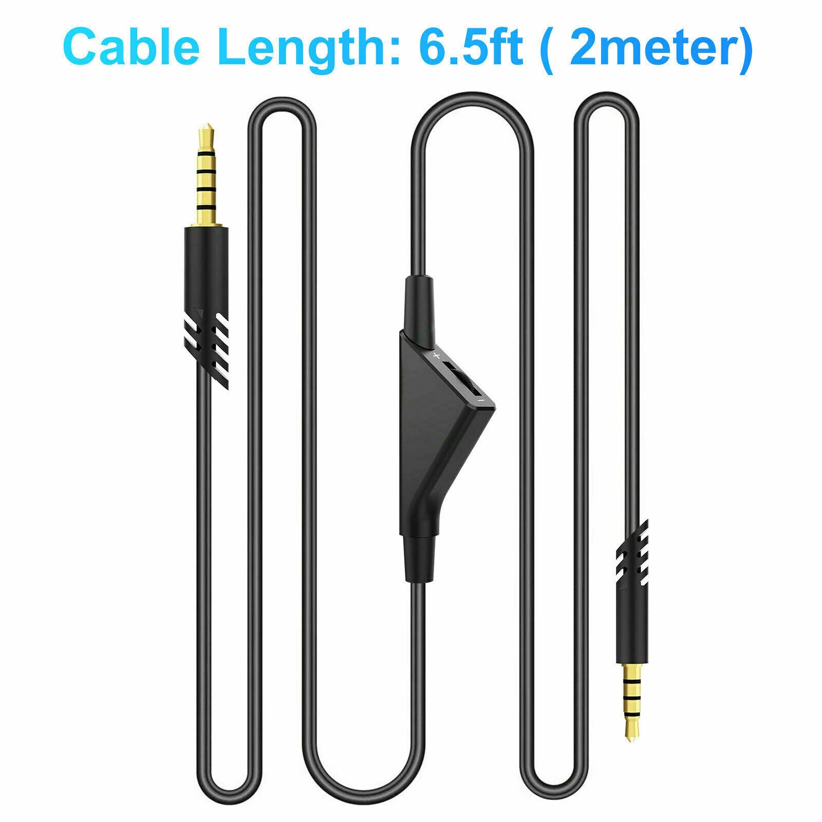 Replacement Audio Cable Cord Volume Control for Astro A10 A40 Gaming Headset 2M