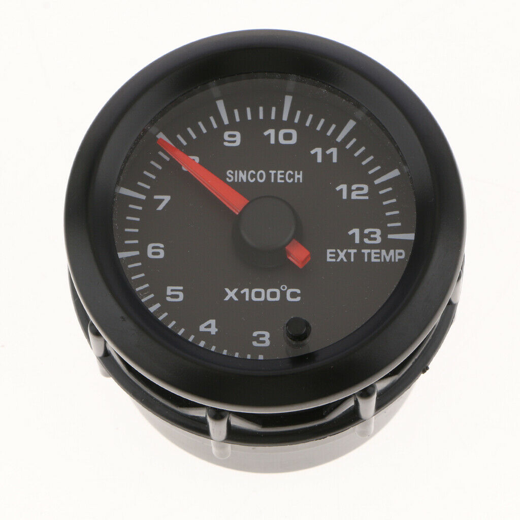 Gasoline Car Truck Digital LED EGT Exhaust Gas Temperature Gauge With Cable