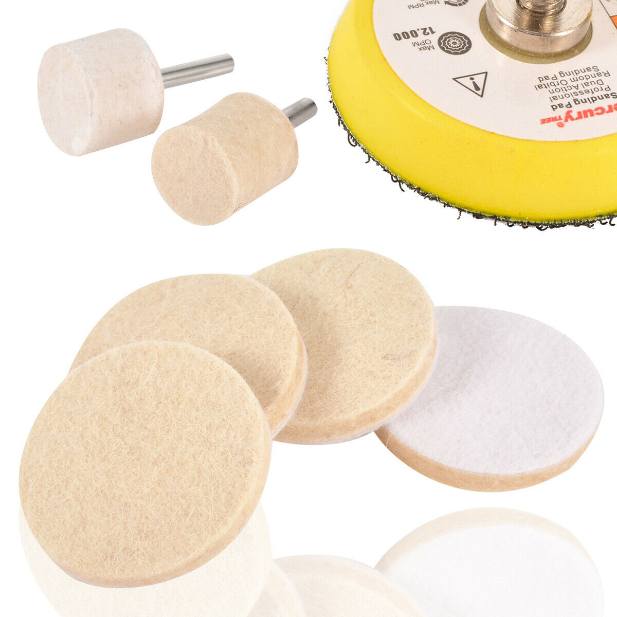 39 Pcs Deep Scratch Remover Car Glass Polishing 8OZ Cerium Oxide Pad Repair Kit