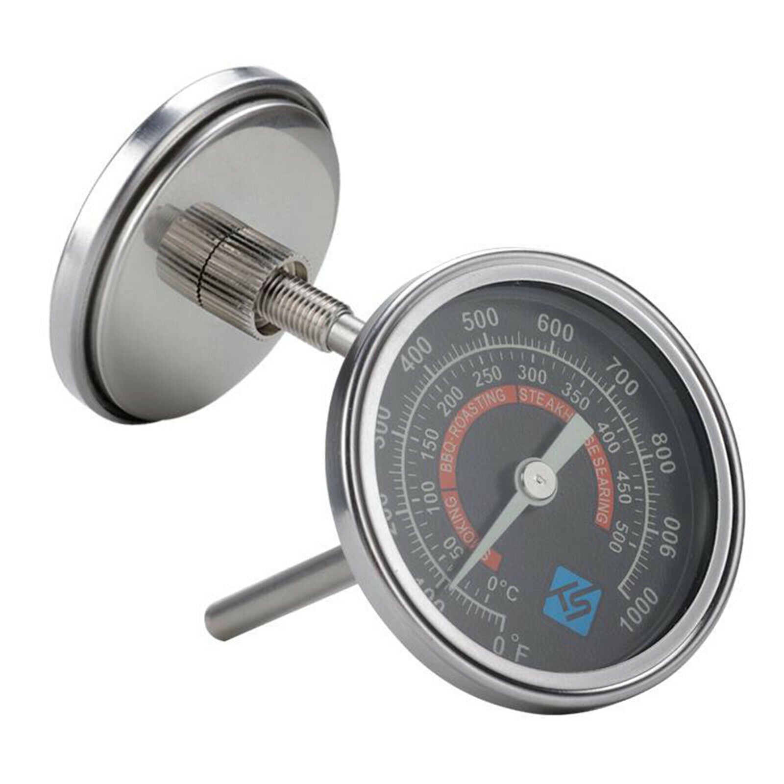 Heavy Duty BBQ Smoker Grill Thermometer Waterproof Barbecue for Wood Stove