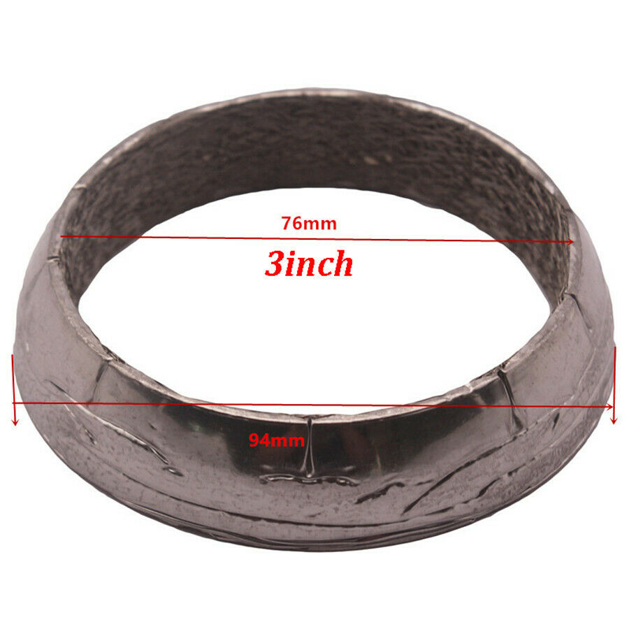 1 PC Stainless Steel 3.0" Donut Collector Exhaust Gasket For JDM Acura Durable