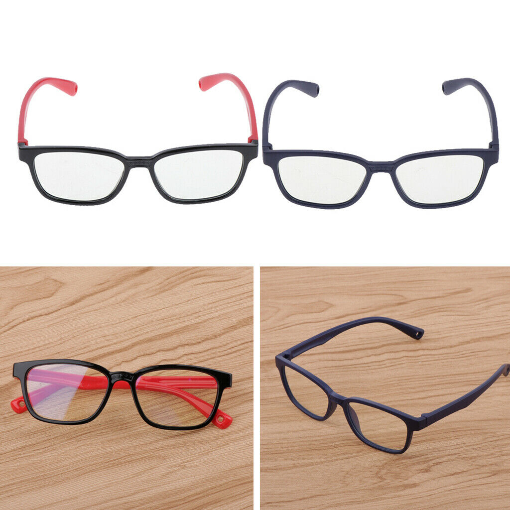 2pcs Kids Stylish Eye Glasses Anti Blue Light Children Glasses Goggles