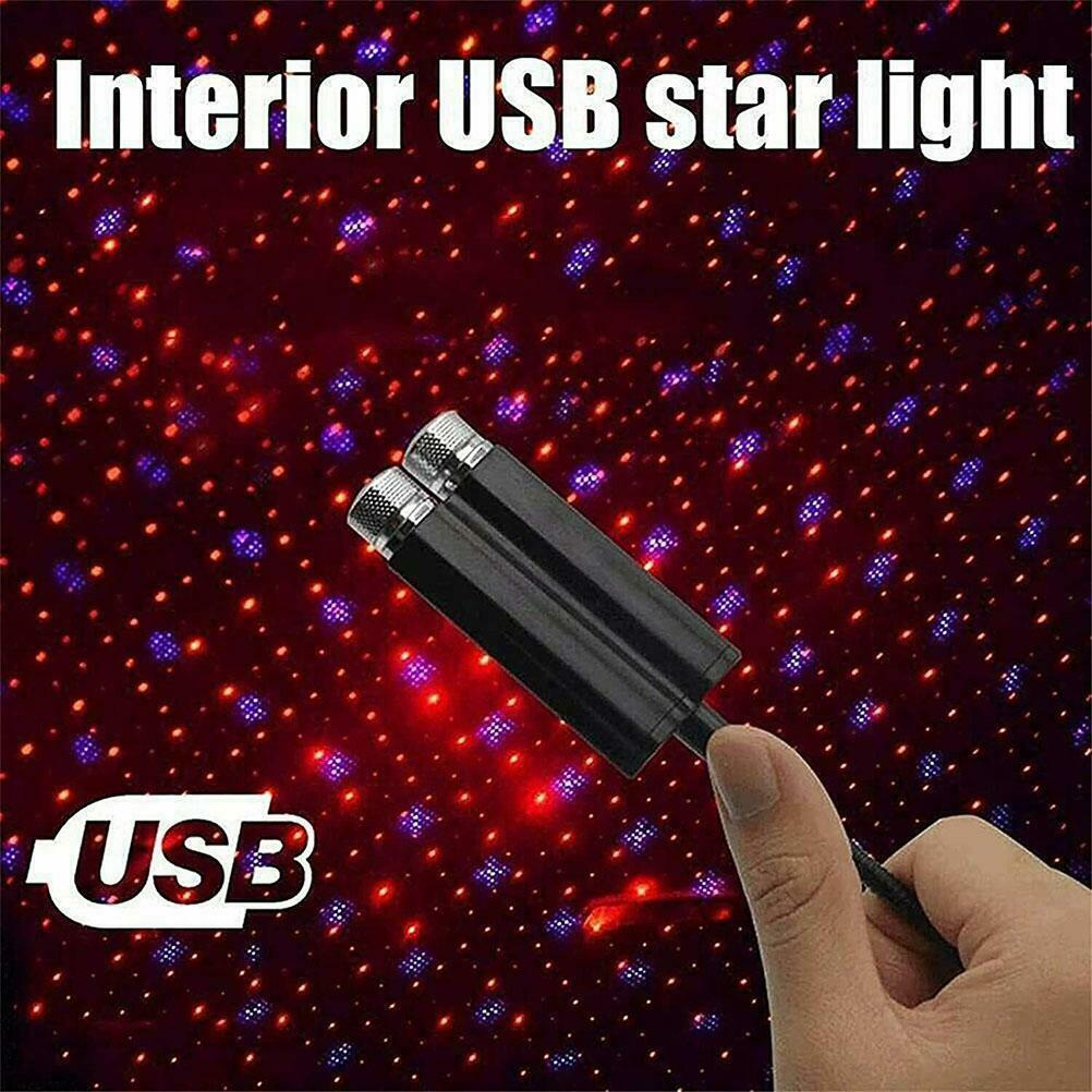 USB Star Night Light For Car Bedroom Roof Romantic Projector Atmosphere Lamp