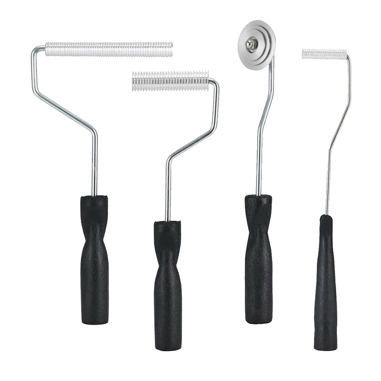 4x Black Laminating Paint Roller Kit for Mold Fiberglass Bathtub Boat Repair