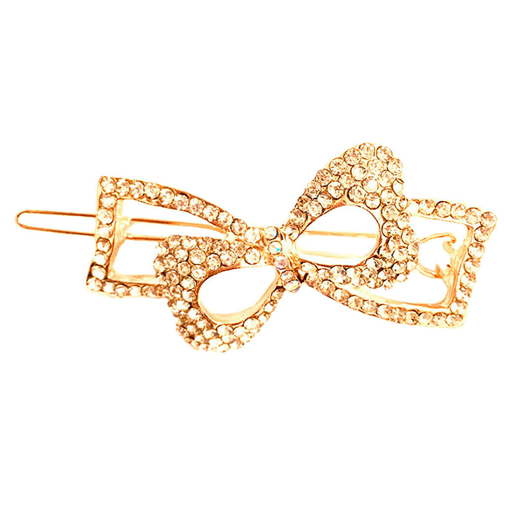 Headdress Hair Clip Hairpin Butterfly Rhinestone Crystal Durable Attractive for